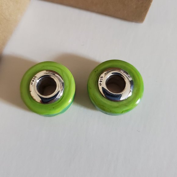 OHM "Trees" Beads - 2 Beads - Picture 6 of 11